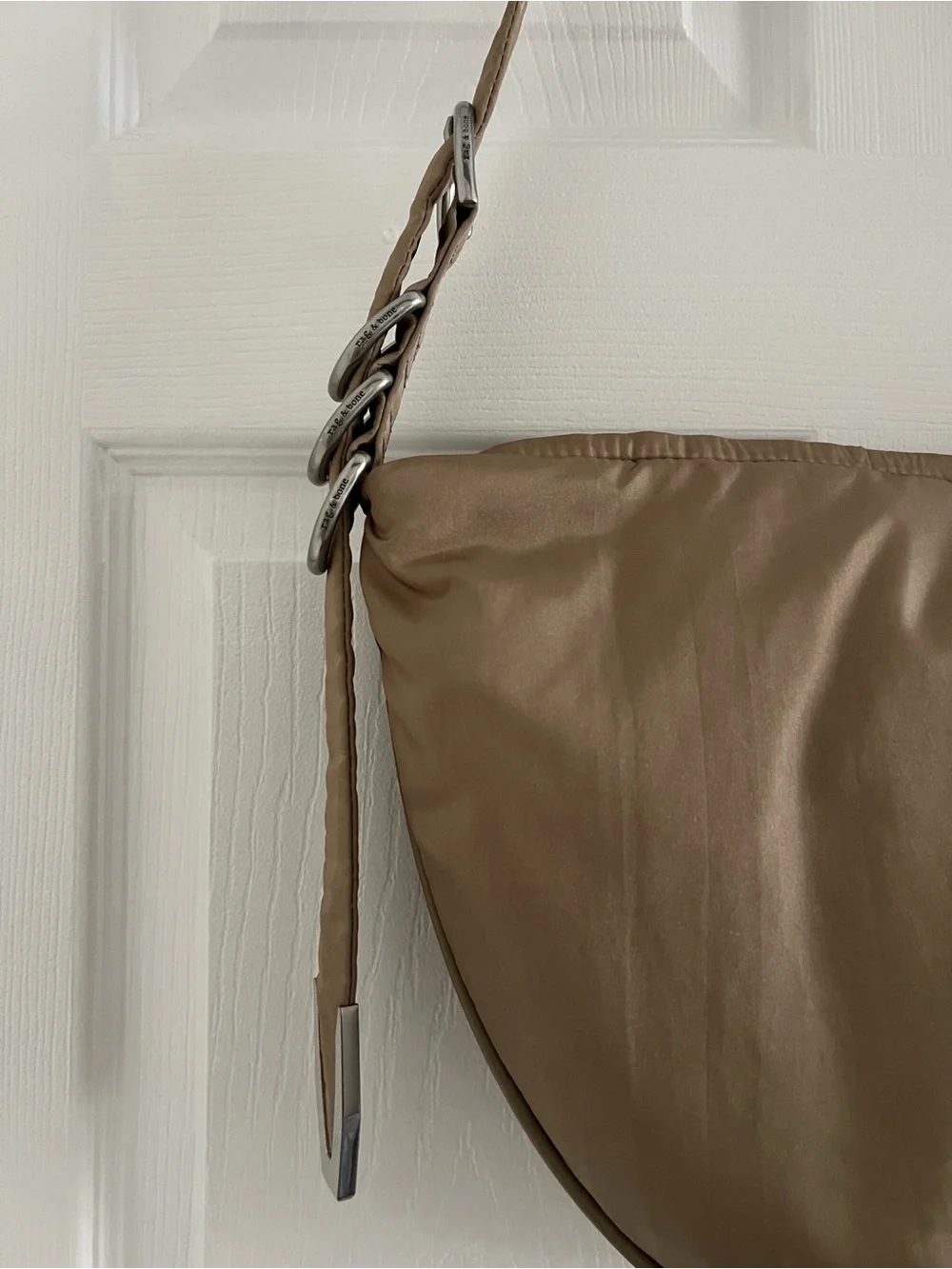 Rag & Bone Beige Spire Mini Hobo Bag